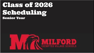Class of 2026 Scheduling 25-26