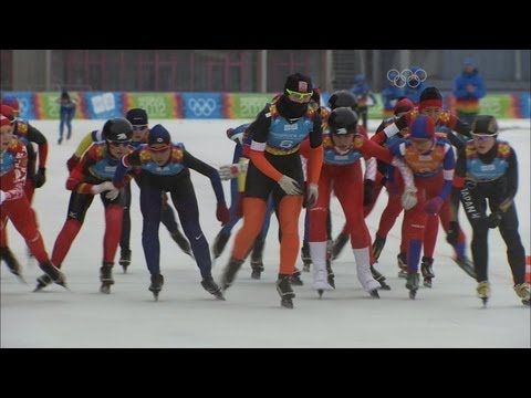 Another win for unstoppable De Neeling! - Innsbruck 2012 Speed Skating Ladies Mass Start