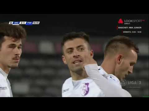 Arges - Pandurii : 2-1, un gol al lui Buhaescu pe o mare gafa de portar (min 67)