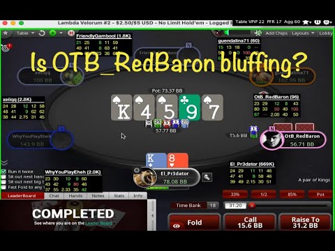 NL 200/500 ZOOM POKER - Is OTB_RedBaron Having Any Bluffs Here?