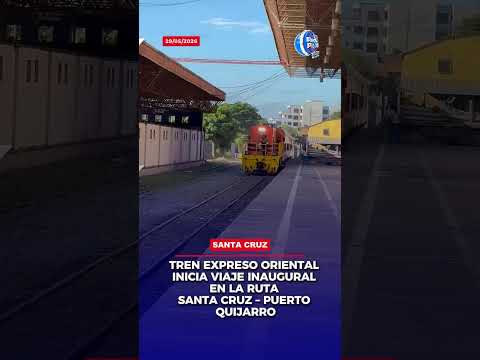 Tren Expreso Oriental inicia viaje inaugural en la ruta Santa Cruz – Puerto Quijarro