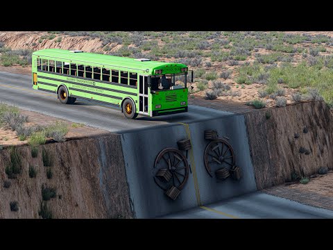 Cars vs Unfinished Road Bridge  BeamNG Drive Challenge Ends in Total Destruction!
