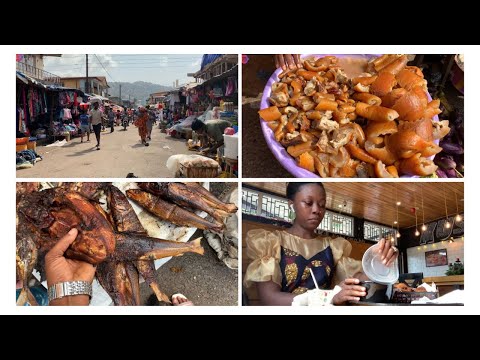 Raw MARKET VLOG/COST OF THINGS IN A SIERRA LEONEAN MARKET