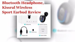 Bluetooth Headphone, Kissral Wireless Sport Earbud Review