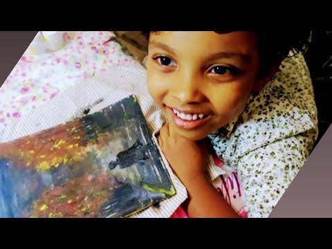 Easy acrylic | nature painting | kids painting