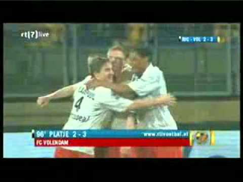 Amazing long shot goal of FC Volendam striker Melvin Platje