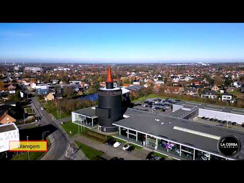 Flying around at the city Waregem on a beautifull tuesday afternoon.