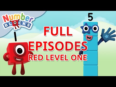 @Numberblocks- Red Level One | Full Episodes 10-12 | #HomeSchooling | Learn to Count #WithMe