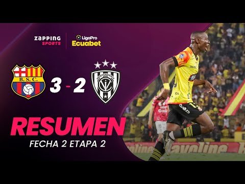 Barcelona SC 3-2 Independiente del Valle / Resumen Fecha 2 / 2da Etapa / LigaPro Ecuabet
