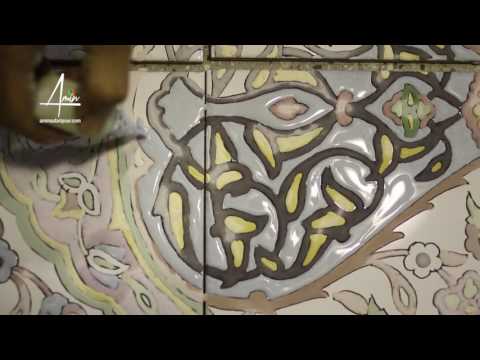 Persian traditional crafts: Glazed #ceramic tiles