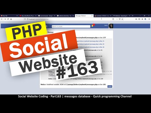 Social Website from scratch Part 8 Profile Page Top Bar | PHP | HTML | CSS | MYSQL Database