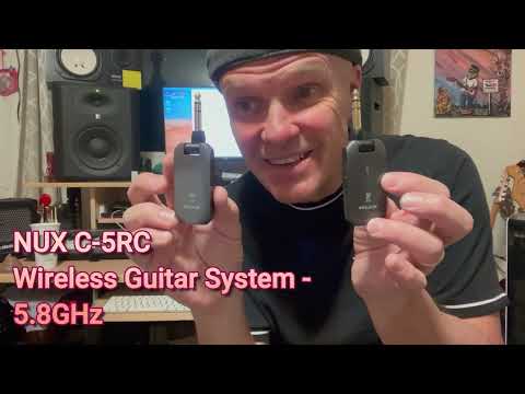 NU-X C5RC Wireless Guitar System Review - 5.8GHz #nux #wireless #guitar #bass
