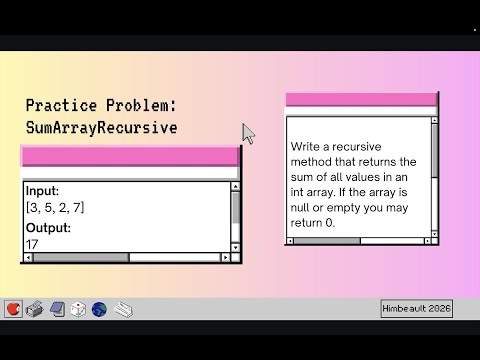 Recursion In Java Summing An Array Using Base And Recursive Cases