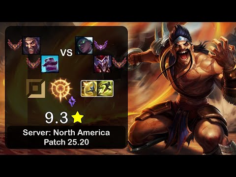 Draven ADC + Braum vs Senna + Shaco - NA GrandMaster - Patch 25.20