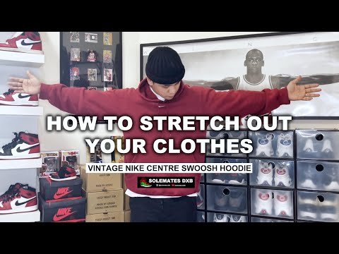 How To Stretch Out Your Clothes - Vintage Nike Center Swoosh- SOLEMATES DXB