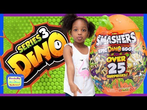 Kamdenboy & Kyraboo vs Suprise Egg | Smashers Epic Dino Egg