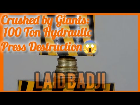 Crushed by Giants: 100 Ton Hydraulic Press Destruction 😱