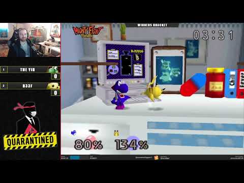 QR3 East - The Yid (Yoshi) Vs. B33f (Pikachu) SSB64 Super Smash Bros