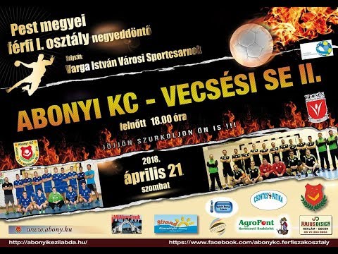 "Abony" Felnőtt, ABONYI KC - VECSÉSI SE II. KÉZILABDA MECCSE