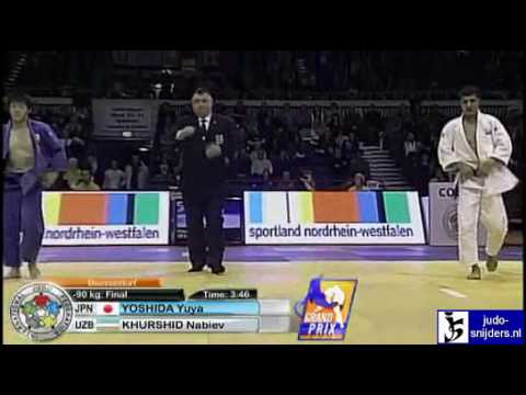 Judo 2010 Grand Prix Dusseldorf: Yuya Yoshida (JPN) - Nabiev Khurshid (UZB) [-90kg] final