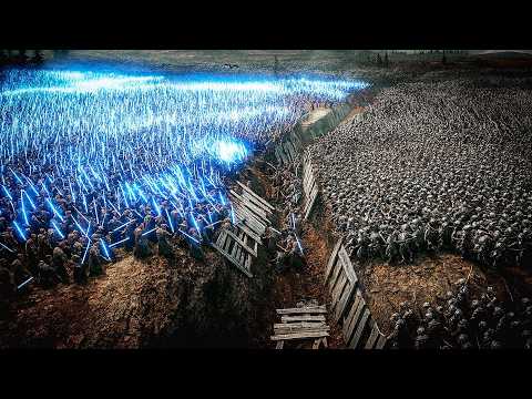 550,000 JEDI & YODA vs 5,700,000 BEASTMEN TRENCH MEATGRINDER | UEBS 2