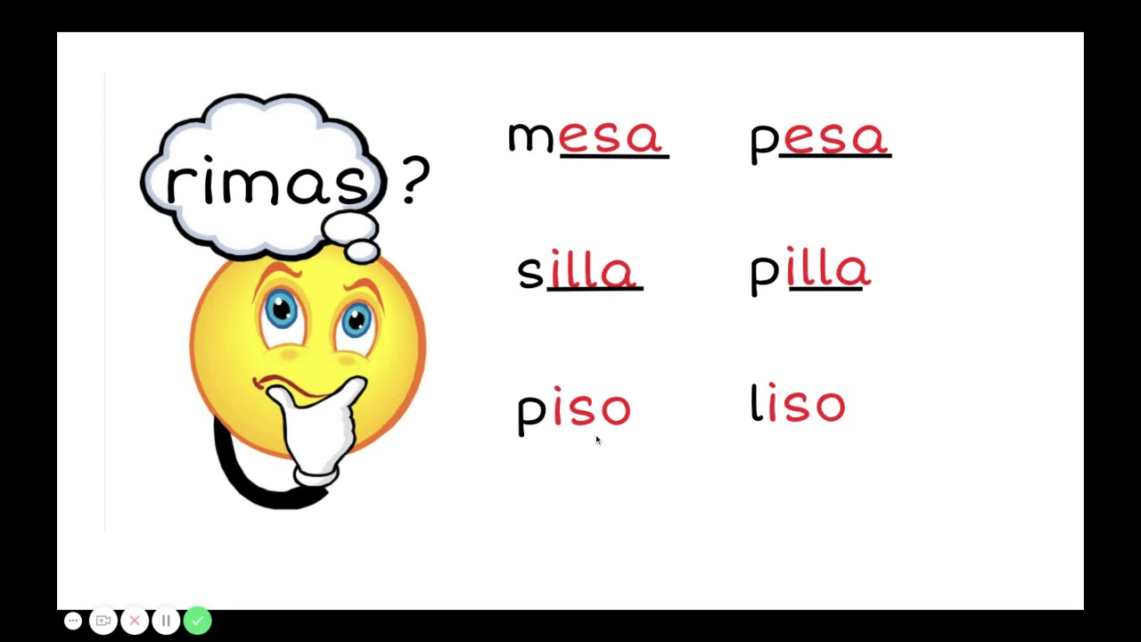 Teaching about rhymes-Spanish