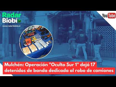 Operación "Oculto Sur 1" dejó 17 detenidos en múltiples allanamientos en Mulchén