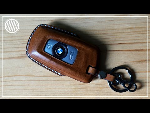 Making a BMW Smart Key Fob Case | Leathercraft DIY | Wet Molding Leather