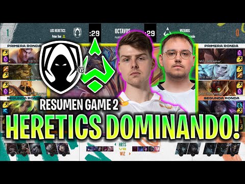 DOMINACIÓN TOTAL DE LOS HERETICS! | HRTS vs WIZ Game 2 RESUMEN OCTAVOS IBERIAN CUP 2023 LVP ESPAÑOL