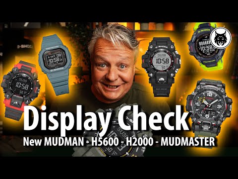 G-SHOCK New MUDMAN GW-9500 Outdoor Display Check vs GWG-2000 DW-H5600 GBD-H2000 & Lights - 4K
