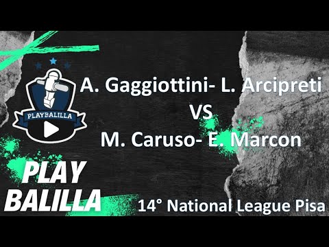 A. Gaggiottini- L. Arcipreti VS M. Caruso- E. Marcon 14° National League Pisa
