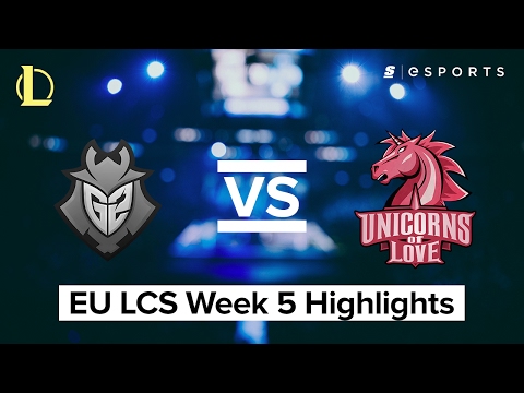HIGHLIGHTS: G2 Esports vs. Unicorns of Love (2017 EU LCS Spring)