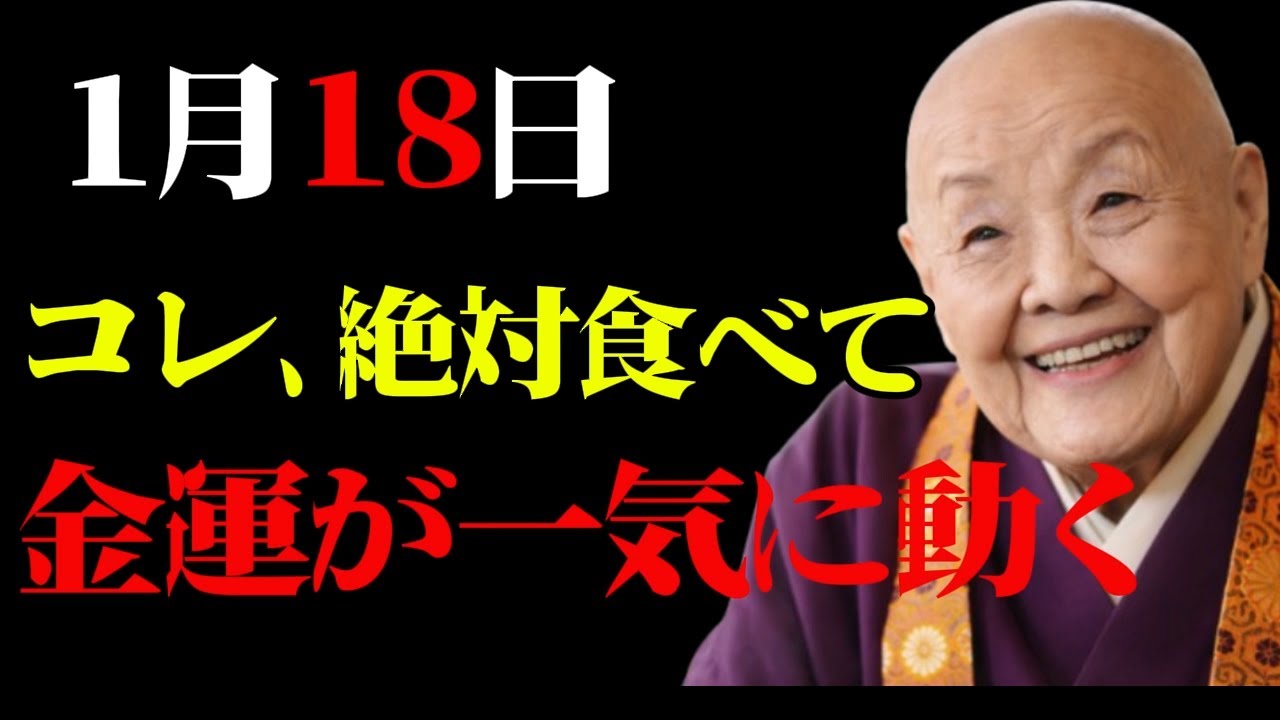 【1月18日・黄色い太陽日】〇〇を食べると金運が動き出す！運の方向が固まり始める「冬土用」二日目、今日やるべき金運行動を全て解説します。