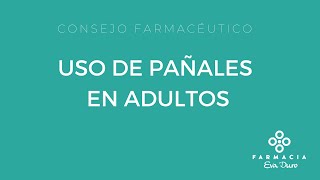 Uso de pañales en adulos