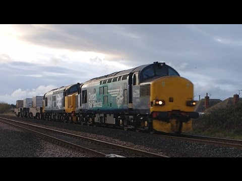 Prestatyn 7.12.2016 - DRS 37218 & 37558 Avro Vulcan XH558 on Valley flasks