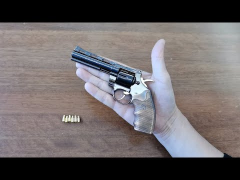Mini S&W 686 Revolver with Bullets Unboxing 2022 - Miniature Toy Gun in 1:2 Scale