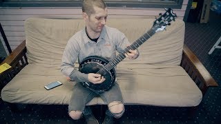 Video thumbnail for Dean Backwoods 6 String Electric/Acoustic Banjo Black Chrome BW6EBC by spottsmusic_com