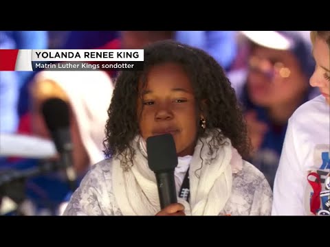 Martin Luther Kings barnbarn och många andra höjde rösten mot vapenlagarna - Nyheterna (TV4)