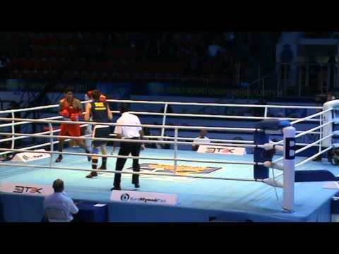 VM 2013 Almaty Hampus Henriksson vs Vijender Singh rond 2