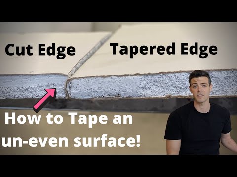 How to Tape Un-even Drywall Joints!