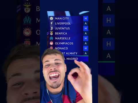 Los rivales del Barca y Madrid en la fase de grupos de Champions!! #fcbarcelona #realmadrid