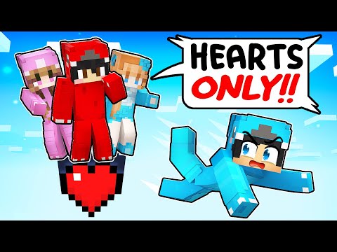 Omz Fan - Locked on ONE HEART BLOCK with CRAZY FAN GIRL in Minecraft! - Parody Story(Roxy, Crystal and Lily)