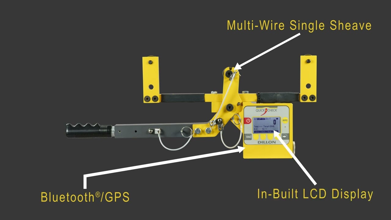 Dillon Quick Check T tension meter with Bluetooth output  Introducing The Quick Check T
