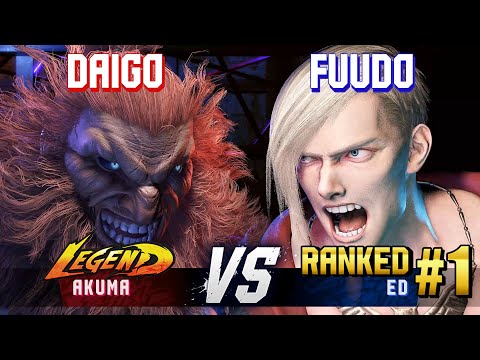 SF6 ▰ DAIGO (Akuma) vs FUUDO (#1 Ranked Ed) ▰ High Level Gameplay