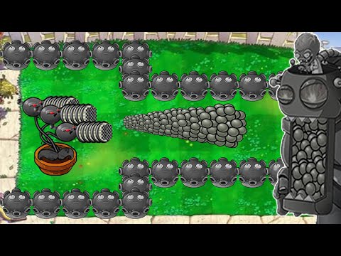 1 Doom Three Gatling vs 999 Doom Gloom-shroom vs Zomboss Gargantuar | Plants vs Zombies Crumbs mode