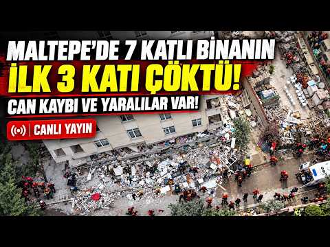 🔴CANLI | İstanbul Maltepe'de 7 Katlı Binanın İlk 3 Katı Çöktü, Arama Kurtarma Çalışmaları Sürüyor
