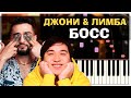 Лимба, Джони - Босс | На пианино | Lyrics | Текст | Как играть?| Минус + Караоке + Ноты