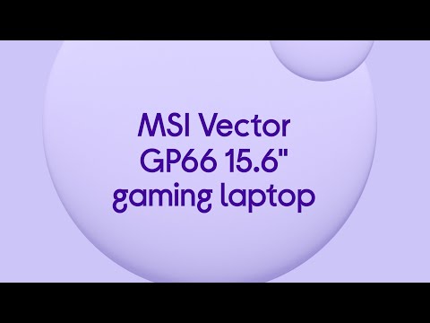 MSI Vector GP66 15.6" Gaming Laptop - Intel® Core™ i9, RTX 3080, 1 TB SSD - Quick Look