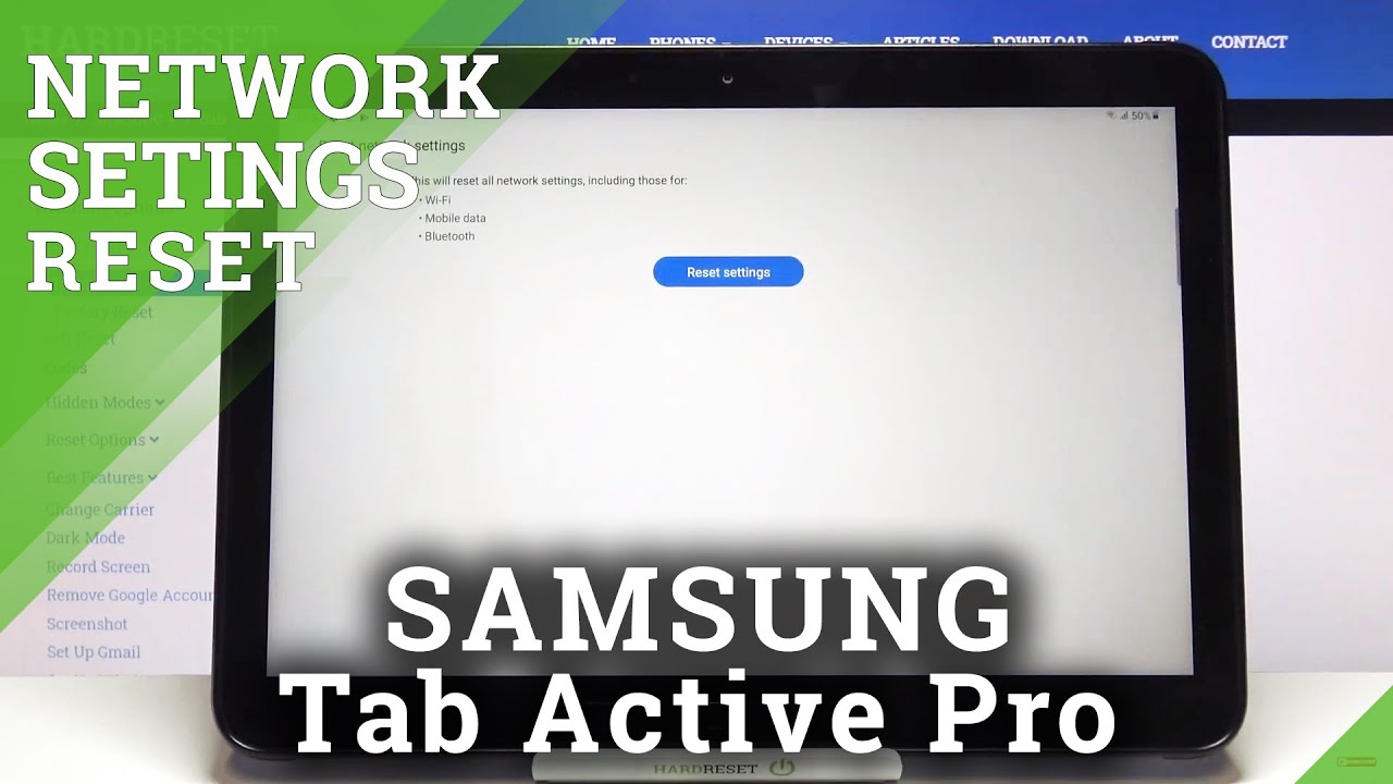 How to Reset Network Settings in SAMSUNG Galaxy Tab Active Pro – Default Network Configuration