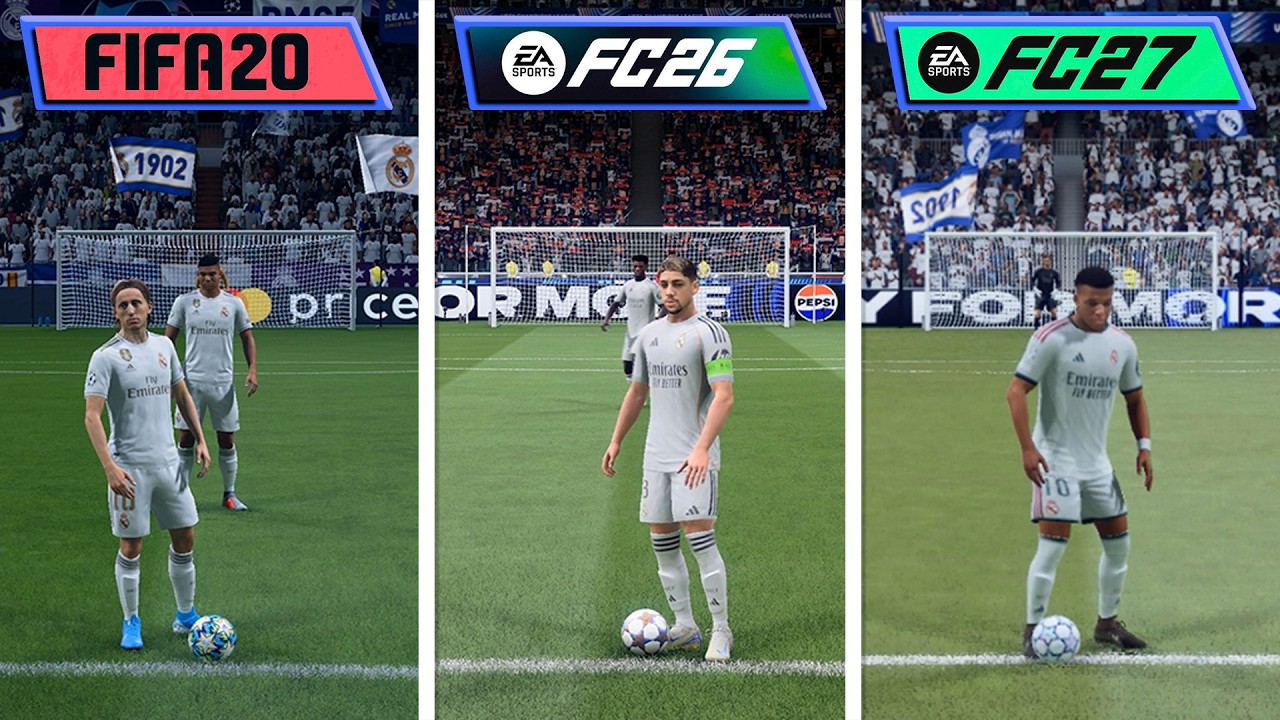 EA Sports FC 27 vs FC 26 vs FIFA 20 | PS4 Graphics Comparison | Evolving Backwards